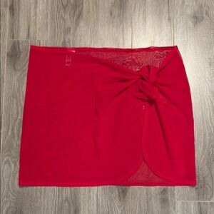 Pink Wrap Skirt swimsuit cover-up